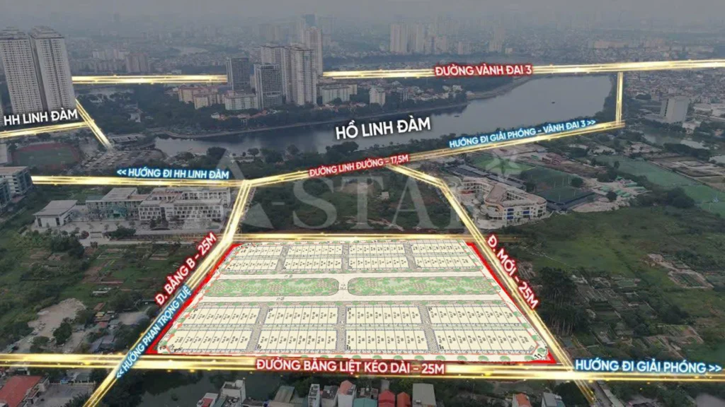 Đặc điểm vị trí dự án liền kề The Park Lane Linh Đàm