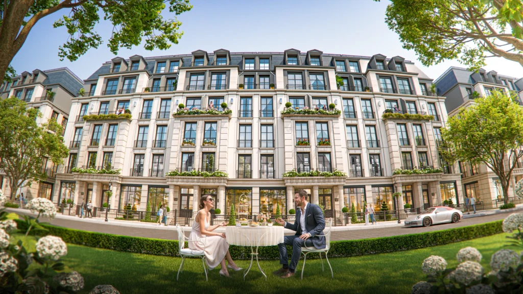 Phối cảnh Liền Kề The Park Lane Linh Đàm